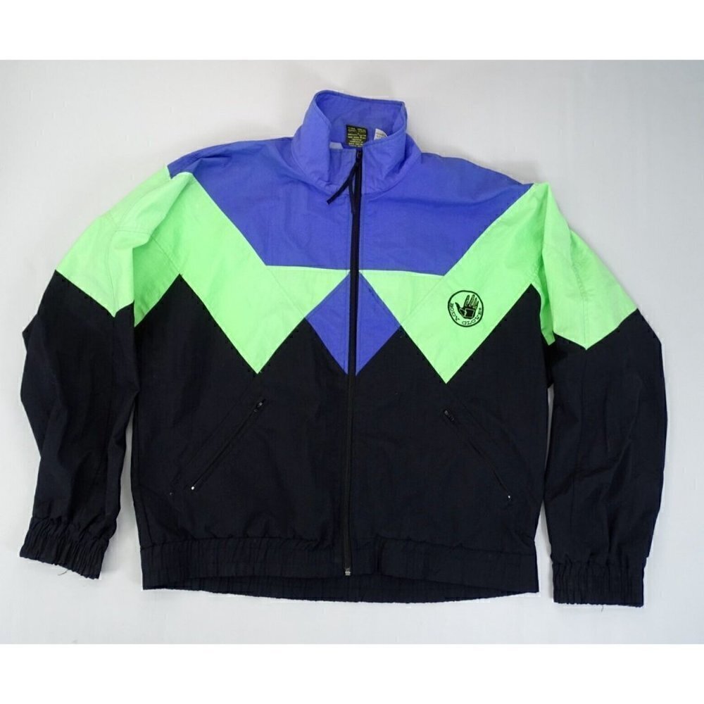 Vintage Retro 90s Body Glove Oversized Small Windbreaker Jacket Rare Color Nylon